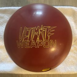 16 lb Champions ULTIMATE WEAPON Wine Vintage Bowling Ball Urethane Two Piece