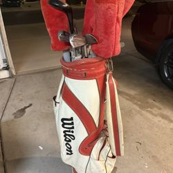 Golf Clubs And Bag 