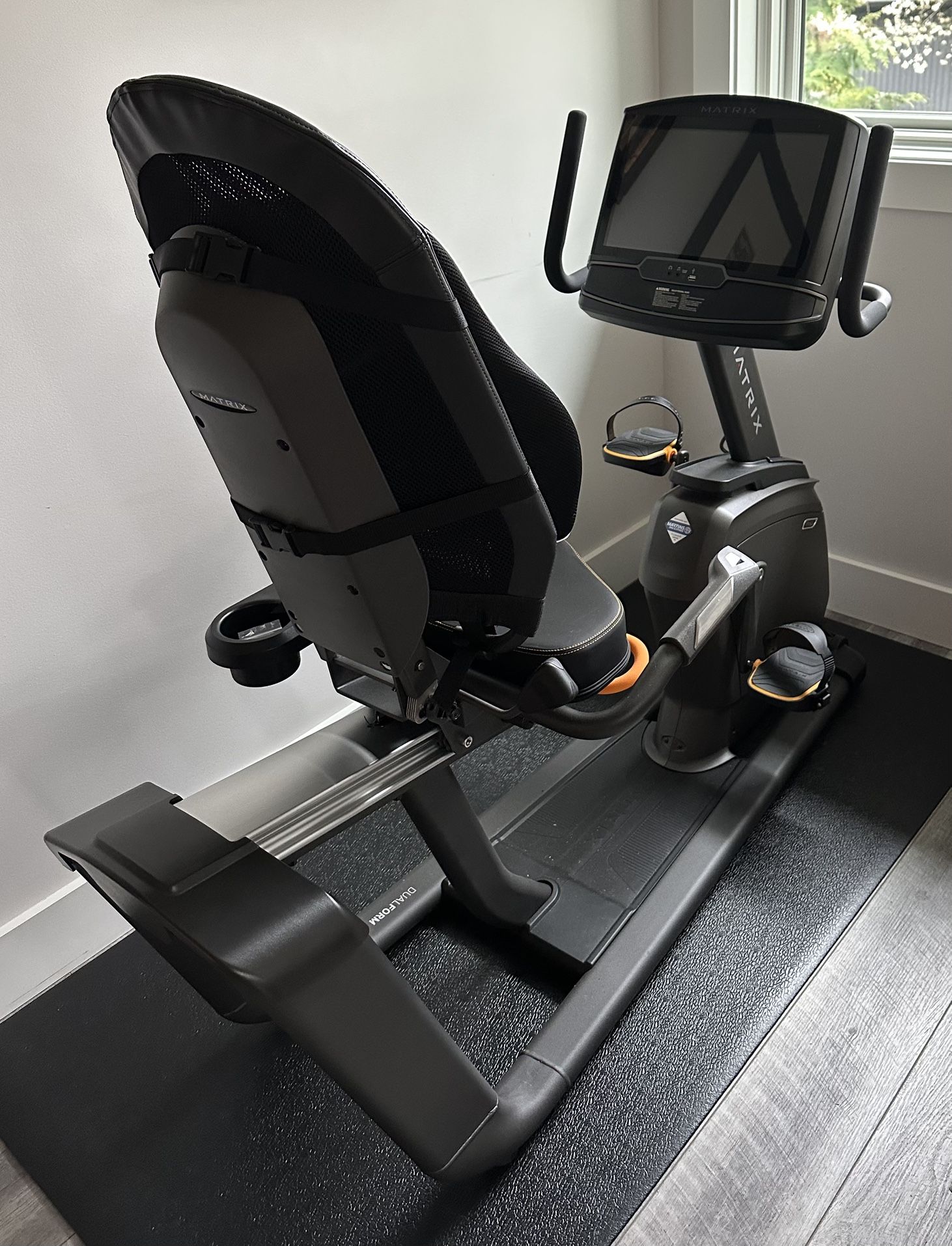 Matrix Reclining Exercise Bike Model XIR-02 WiFi Capabilities Recumbent Bike