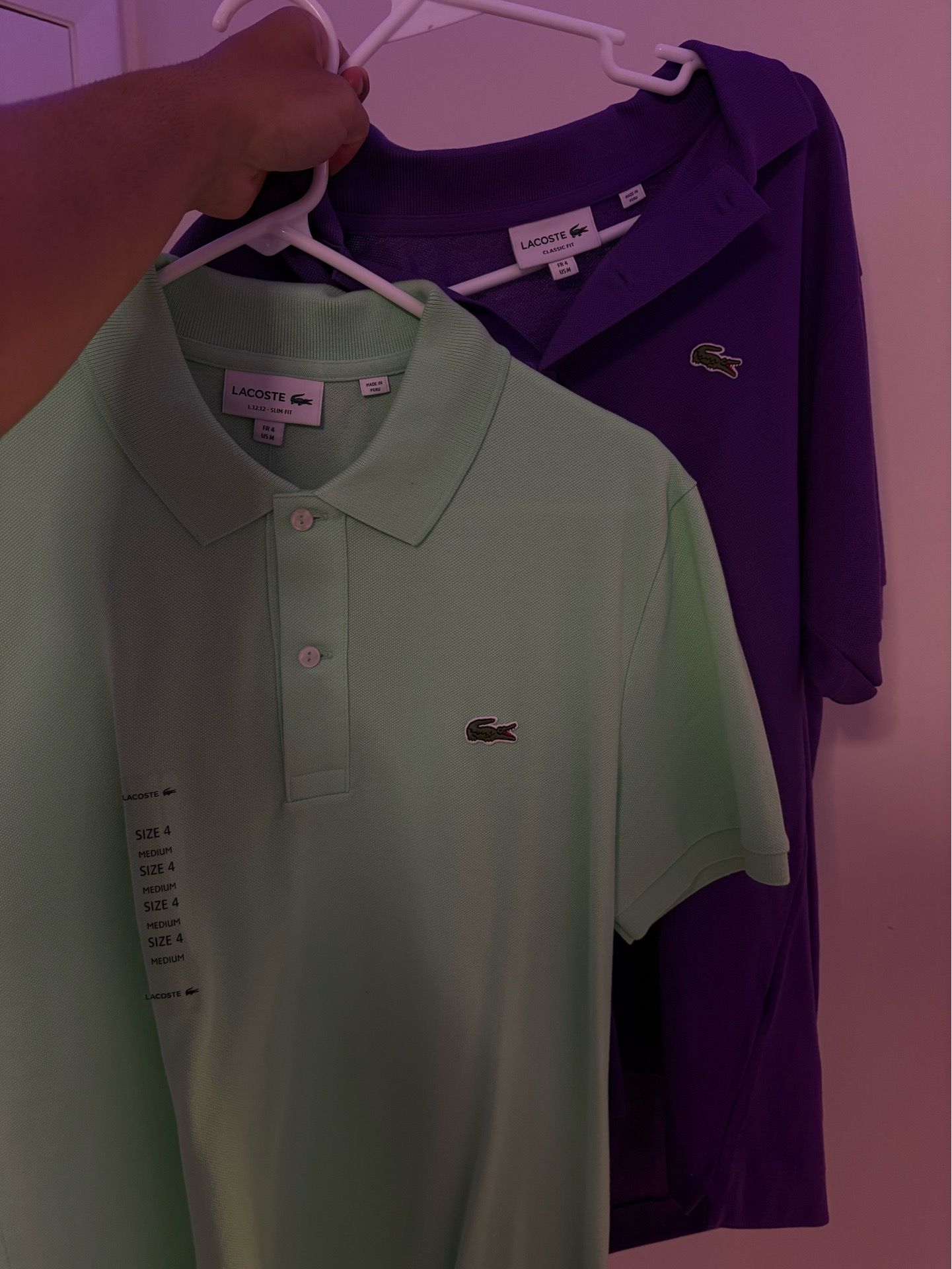 Lacoste polo shirts