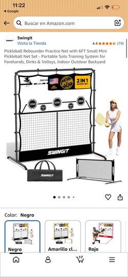 SWINGIT Pickleball Rebounder Practice Net and Mini Net Set