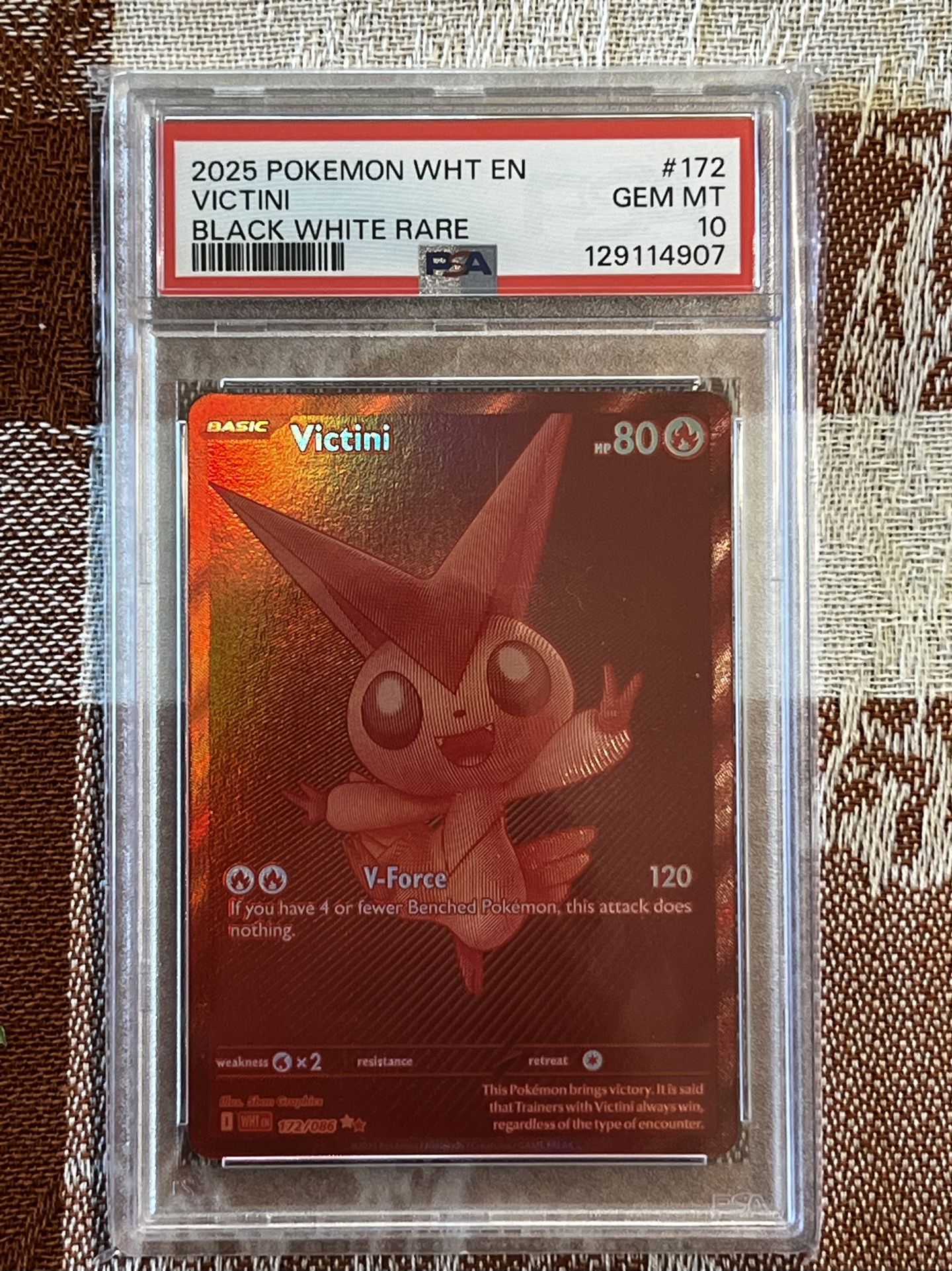 PSA 10 Victini BWR from White Flare