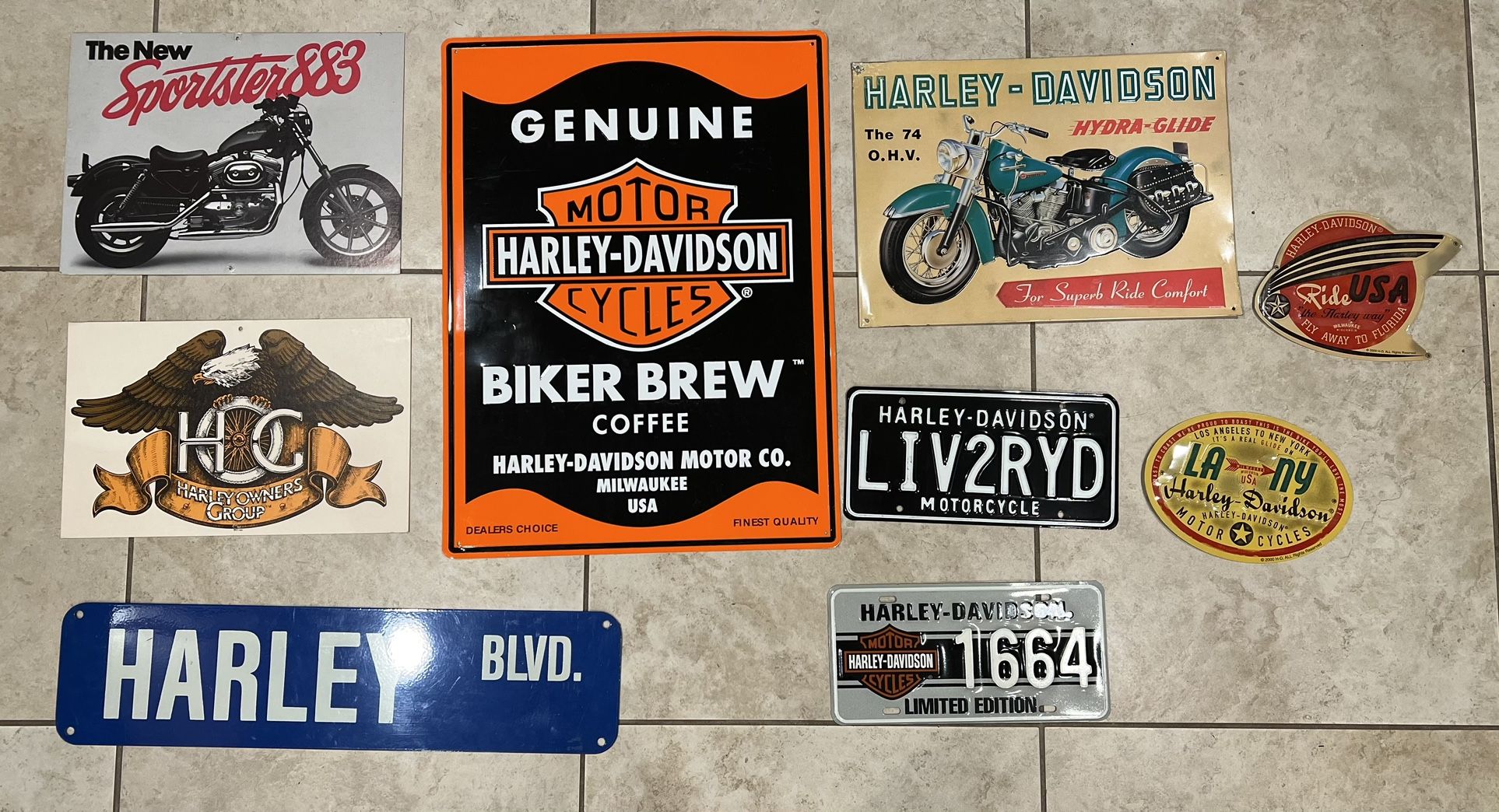 Harley-Davidson Tin Signs