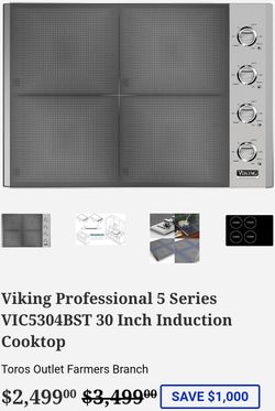 Viking Professional 5 Series VIC5304BST 30 Inch Induction Cooktop