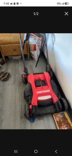 Craftsman lawnmower 2 batteries 2x20