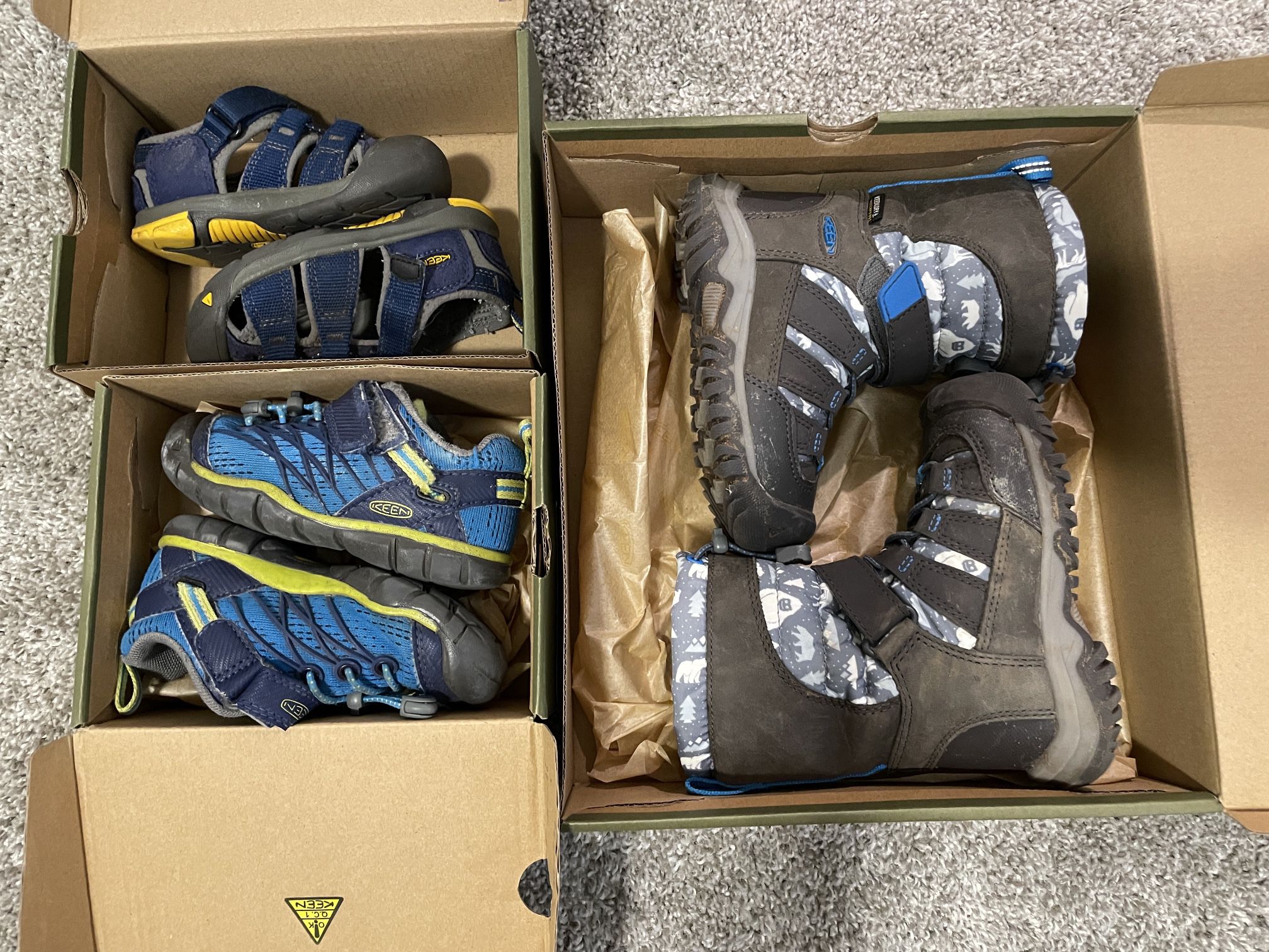 KEEN Toddler Size 8 Snow Boots And More