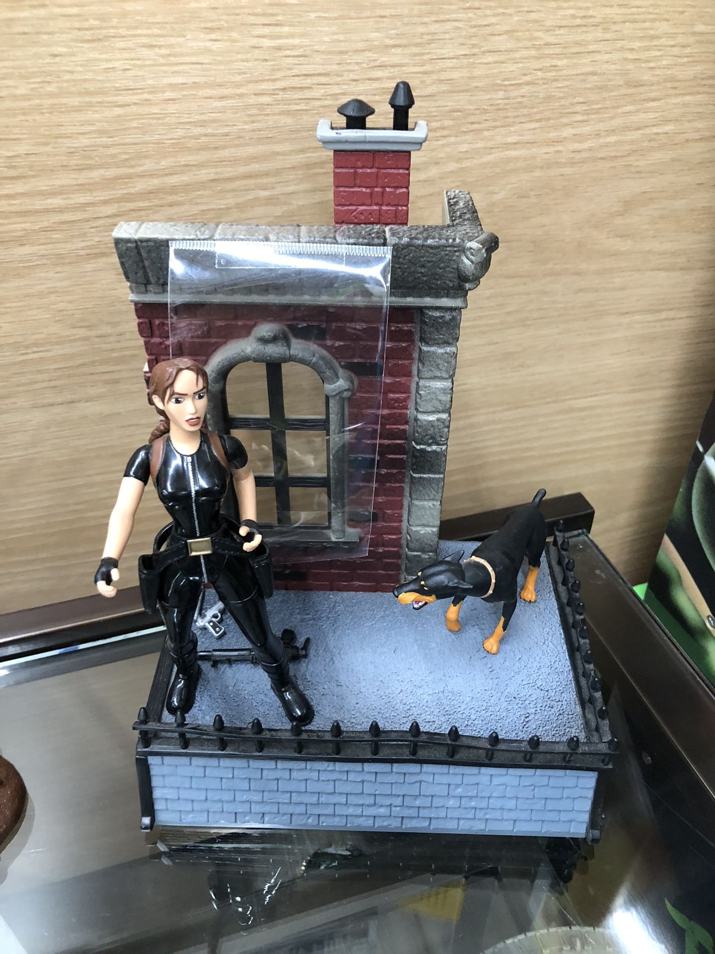 Playmates Lara Croft Ferocious Doberman