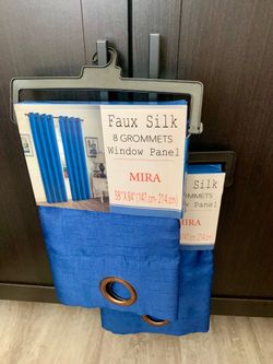 Mira Faux Silk Grommet Window Panel