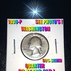 1936-P WASHINGTON 90% SILVER 88 YEAR OLD QUARTER AS SHOWN ! SEE PHOTO'S !