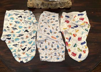 Set of 3 baby swaddles