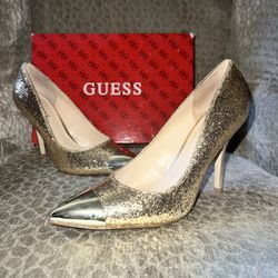 Guess Gold Glitter Heels