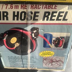 25 ft  air hose reel in open box