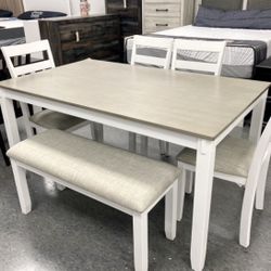 New Table / 4 Chairs / Bench