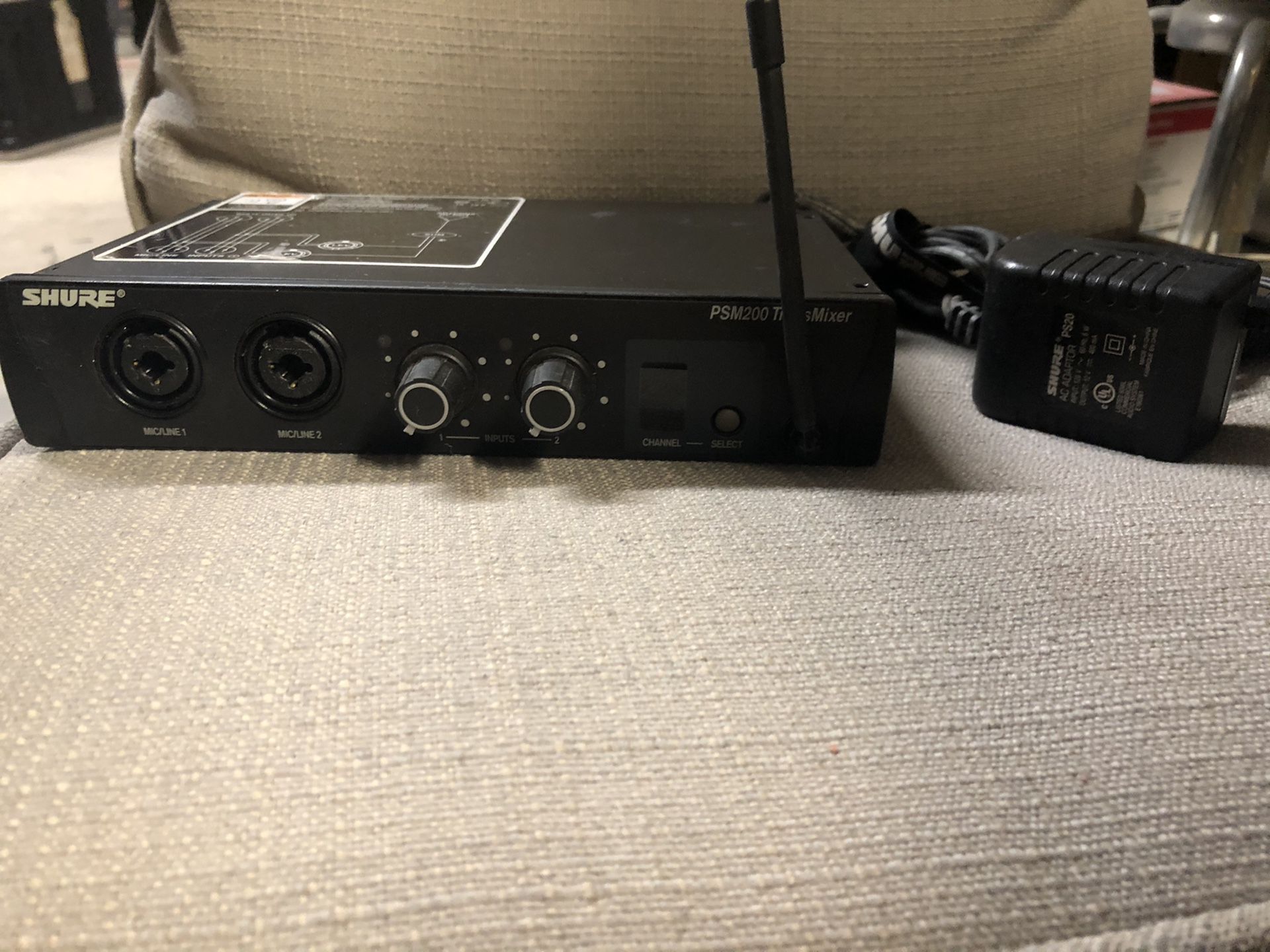 Shure ear monitor transmitter