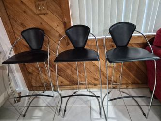 Leather bar stools