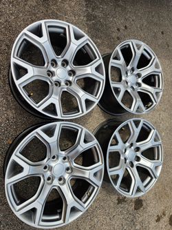 20" dodge wagoner silver factory wheels