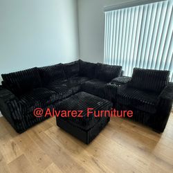Sectional Sofa With Ottoman 