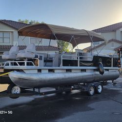 SUNTRACKER PARTY BARGE COMPLETE REMODELED