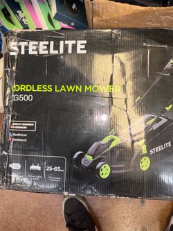 Cordless lawnmower, electric