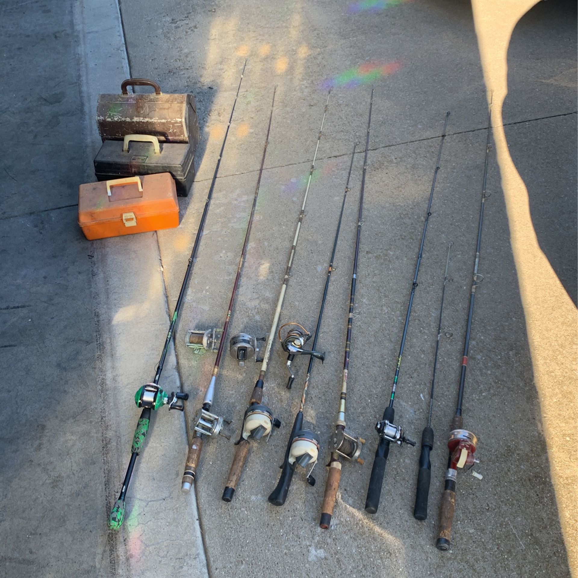 Fishing Poles, Lures, Etc 