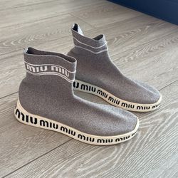 Miu Miu Glitter Sneakers
