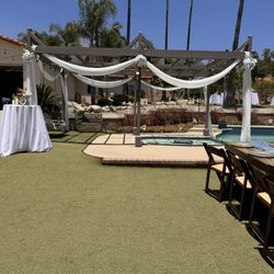 Wedding-drapery White Chiffon