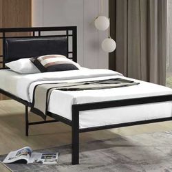 NEW IN BOX) Twin & Full Size Black Metal Platform Bed Frame 👑 NO BOXSPRING Required