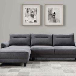 Brand New Grey Modern Style Sectional Sofa 