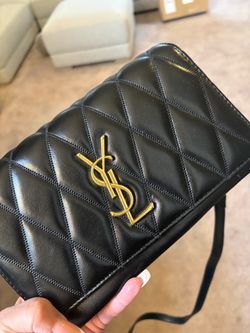 YSL BLACK CLUTCH BAG