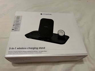 Mophie 3-In-1 Wireless Charging Stand Cellphone, Smart Watch, AirPod