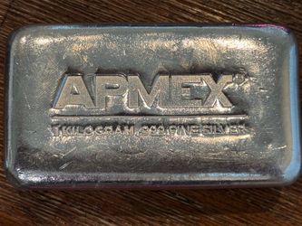 1 Kilo APMEX Cast-Poured .999 Fine Silver Bar