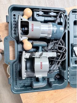Bosch 2.25 HP router combo kit (Great Condition)