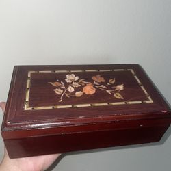 Antique Cherrywood Jewelry Box