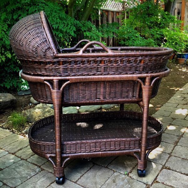 Pottery Barn Wicker & Pink Organic Bedding Linen for Sale in