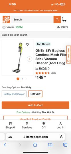 Ryobi Vacuum