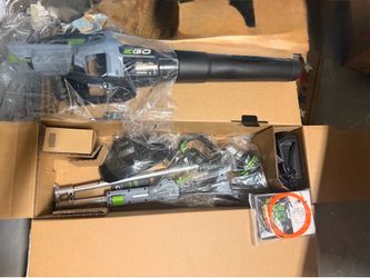 New EGO POWER+ 56-volt Cordless Battery String Trimmer and Leaf Blower