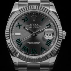 Rolex Datejust 41 126334 Wimbledon 2021 Oyster Bracelet Fluted Bezel Full Set