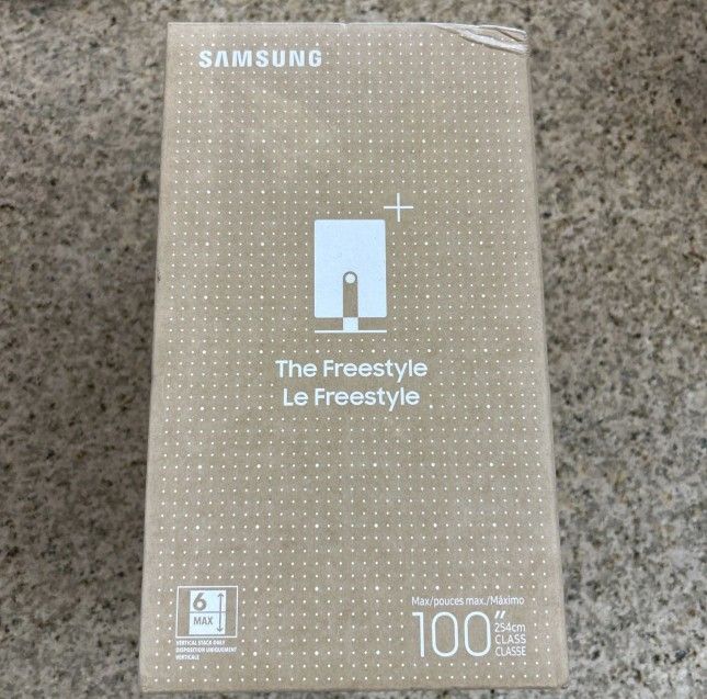 Samsung the freestyle 2nd gen 100” screen gaming hub hdr smart projector floor model