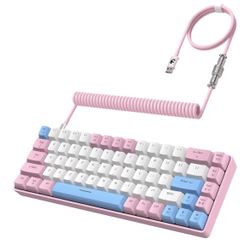 ZIYOU LANG RK-T8 Wired 65% Mechanical Gaming Keyboard with RGB LED Backlit Anti-ghosting TKL