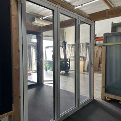 Heavy-Duty Folding Doors | Clear Low-E Glass |
