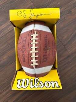 Vintage Original 1970’s OJ Simpson Autograph Series Football in Rare Yellow Box