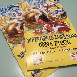 One Piece 12-card booster packs (2)