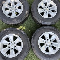 Chevy Silverado Stock Rims 17" With Tires