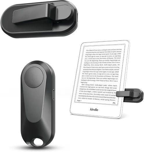 Remote Control Page Turner for Kindle Paperwhite Oasis Kobo eReaders, Camera Camcorder Remote Controls, Page Turner Clicker for ipad Tablets Reading N
