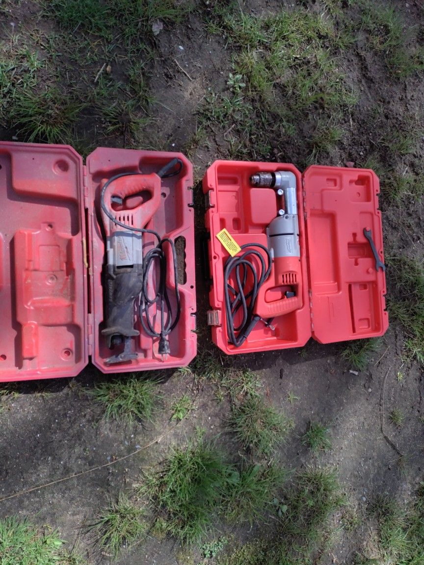 New 1/2 Milwaukee Drill & Super Sawzall