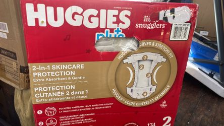 Huggies size 2 174 diapers New