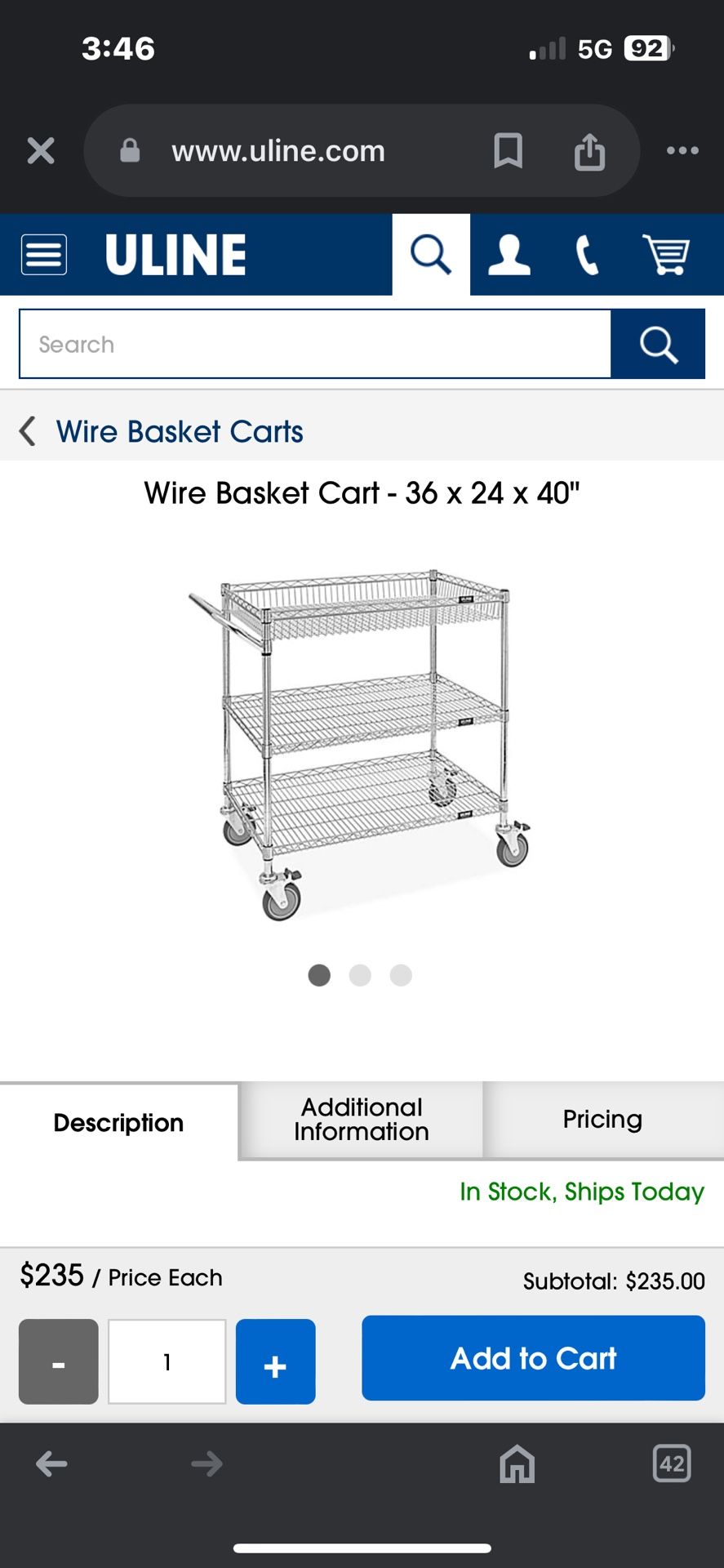 Heavy Duty Commercial Grade Utility Cart,