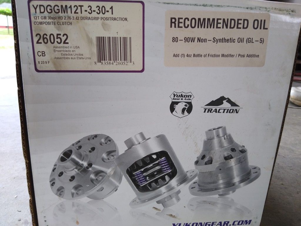 Yukon Dura Grip Limited Slip Differential for GM 12-Bolt Truck 30-Spl 2.76-3.42 Ratio