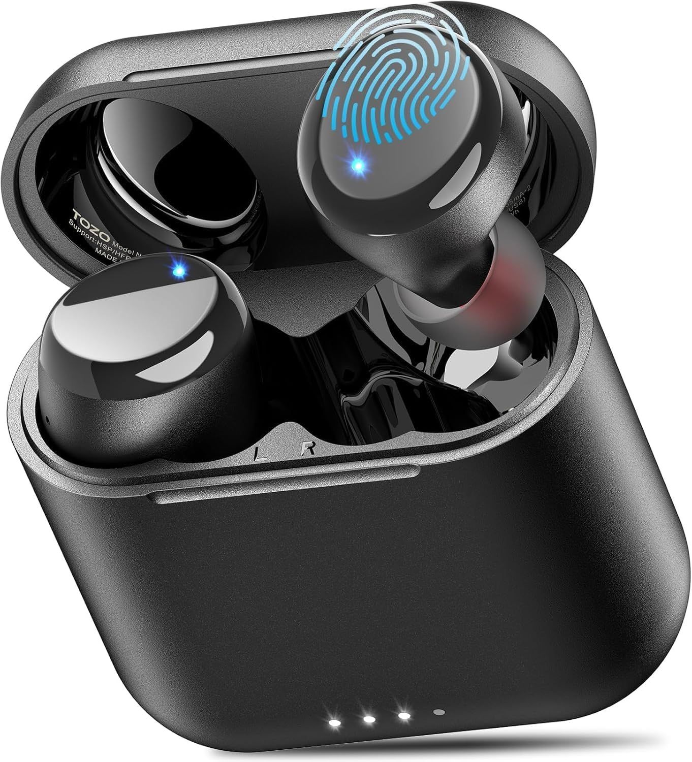 TOZO T6 Wireless Earbuds, Bluetooth 5.3 Ear Buds, Stereo Sound in Ear Headphones, 50 Hours Playtime, Wireless Charging Case, APP Customizable EQs, IPX