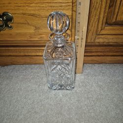 Vintage Lead Crystal Decanter With Top